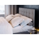 Čalouněná postel HOBIT 160x200 cm, krémová