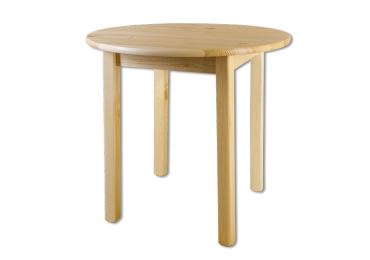 Kulatý jídelní stůl TUNGURA, průměr 110 cm, masiv borovice, moření: …