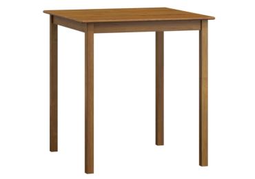 Stůl DASHEN 2, 70 x 70 cm, masiv borovice, moření dub