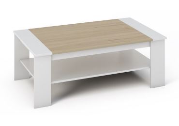 CEBA konferenční stolek, bílá/dub sonoma